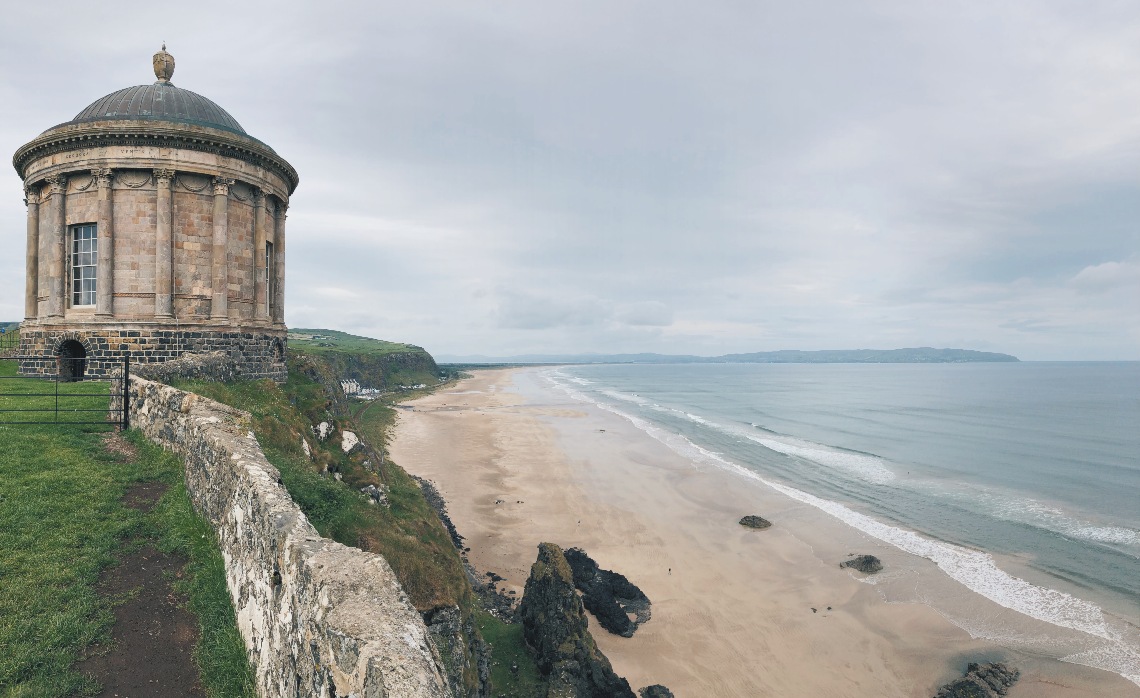 The Mussenden Temple and Downhill Beach